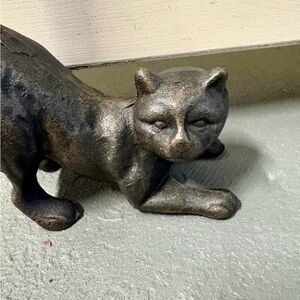 Cast Iron Cat Figurine Doorstop